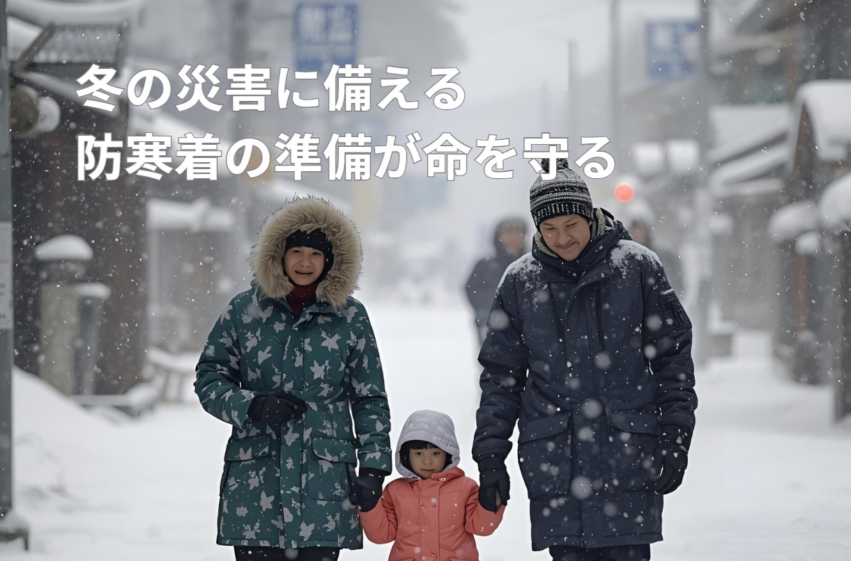 冬の災害に備える、防寒着の準備が命を守る