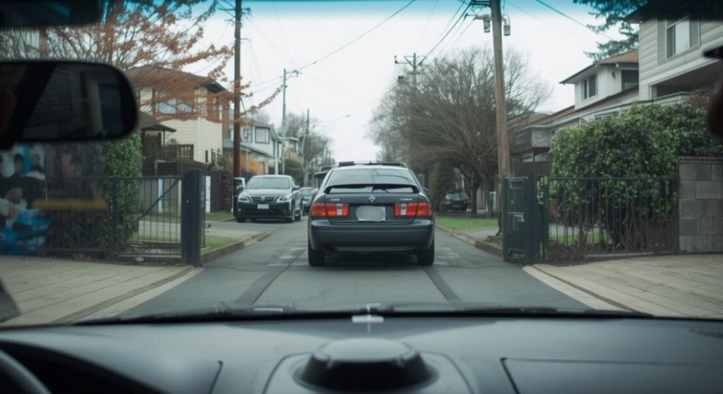 車が駐車している写真
無断駐車対策、 防犯カメラ（ダミーでもOK）