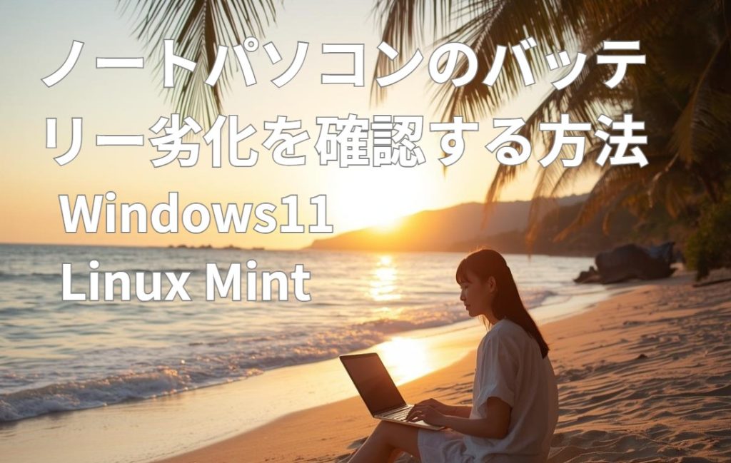 ノートパソコンのバッテリーの劣化を確認する方法